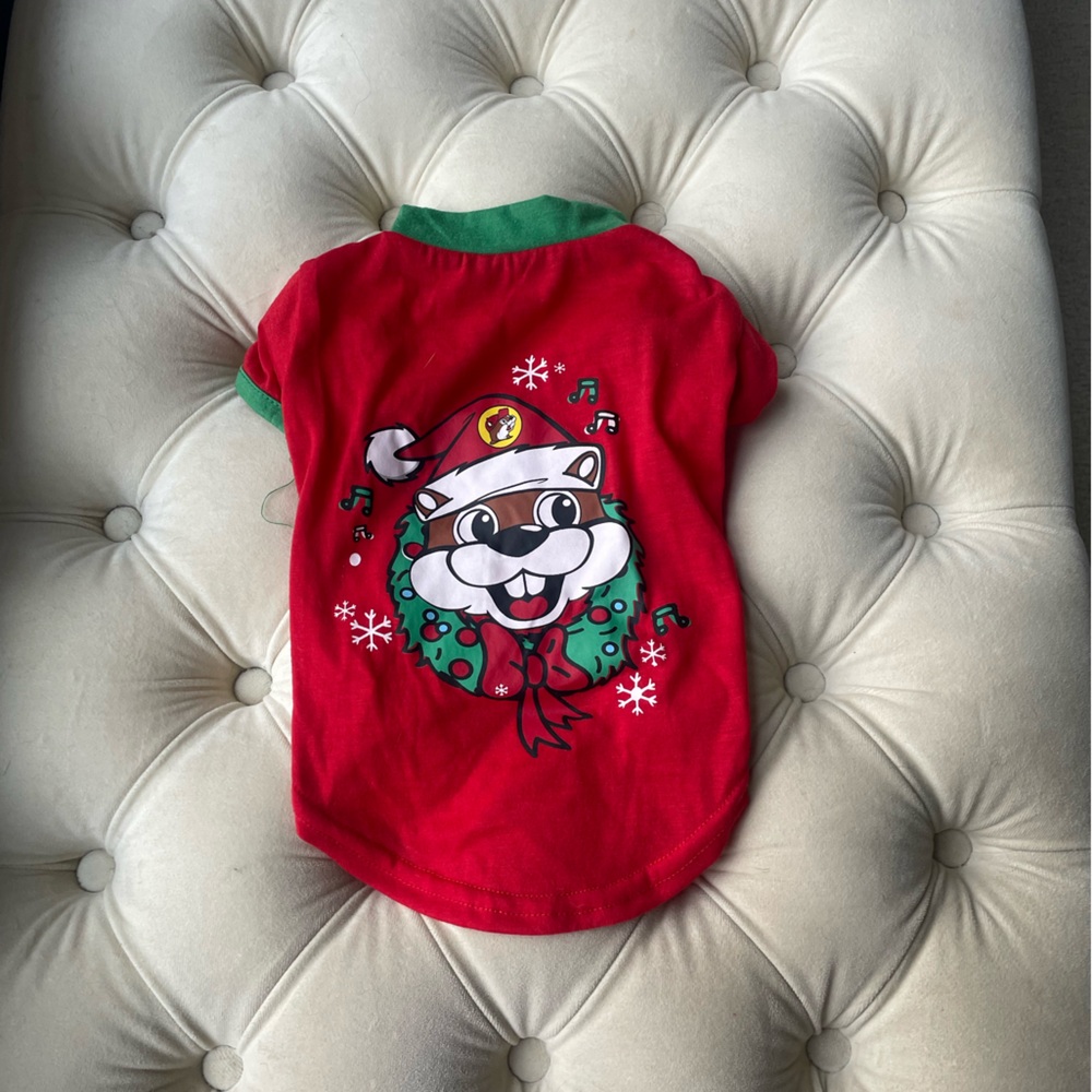 Festive Bucc-ee’s Santa Dog Shirt